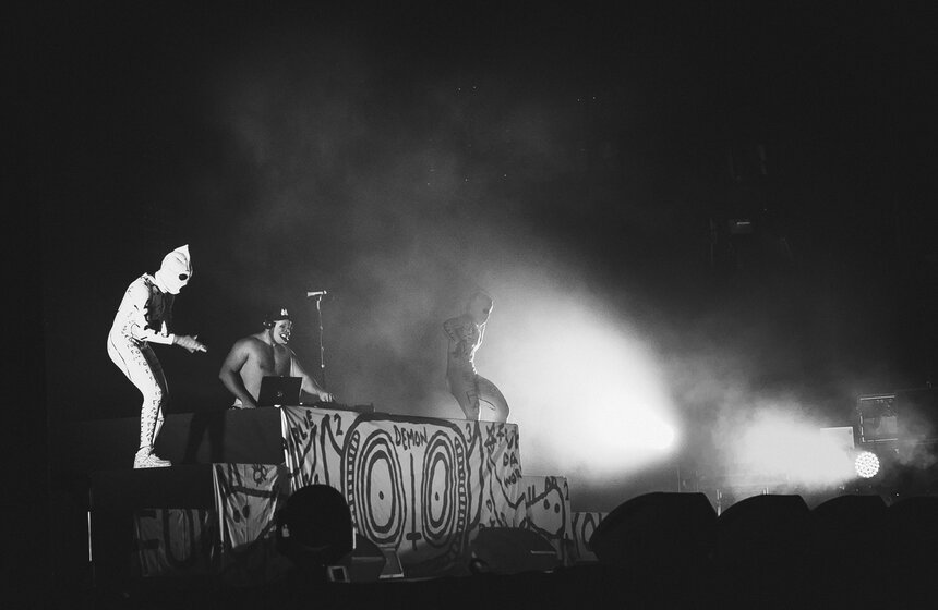 Группа Die Antwoord выступила в Stadium Live 14 фото