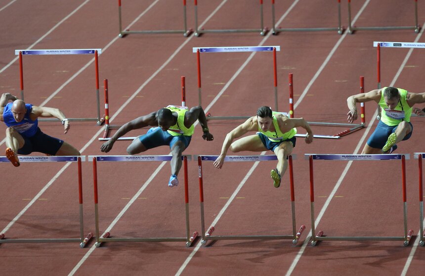 Соревнования по легкой атлетике "Русская зима" прошли в Москве 17 фото