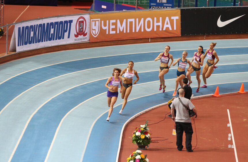 Соревнования по легкой атлетике "Русская зима" прошли в Москве 15 фото