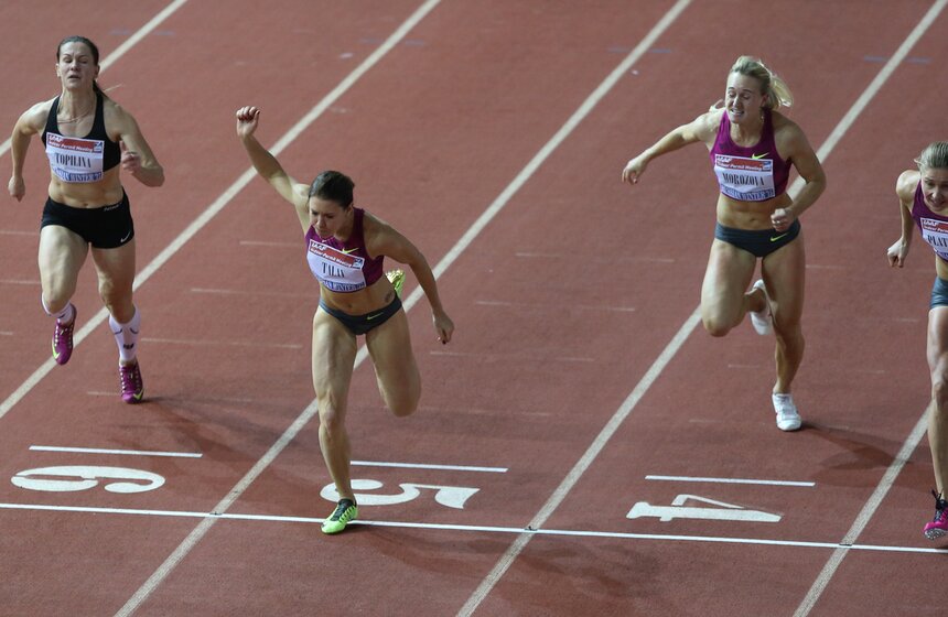 Соревнования по легкой атлетике "Русская зима" прошли в Москве 27 фото