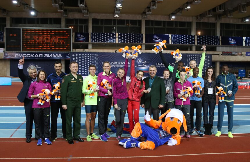Соревнования по легкой атлетике "Русская зима" прошли в Москве 34 фото