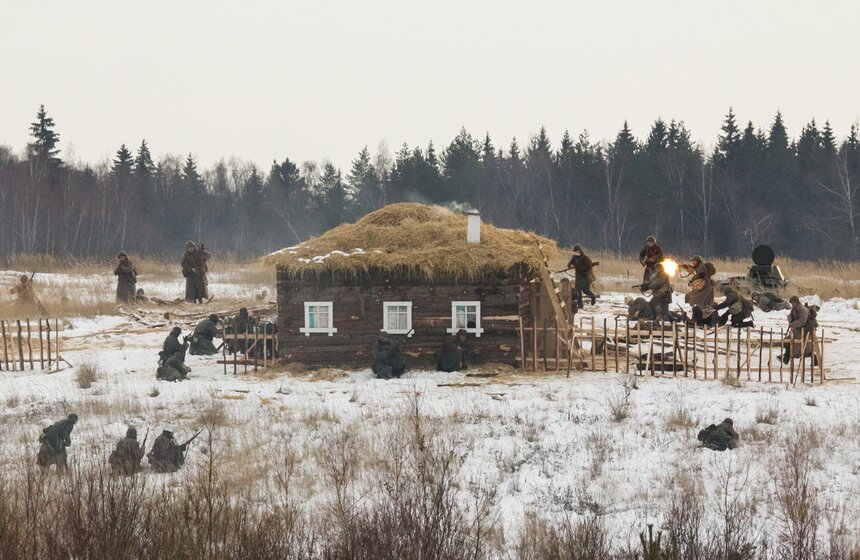 Военно-историческая реконструкция контрнаступления под Москвой 16 фото