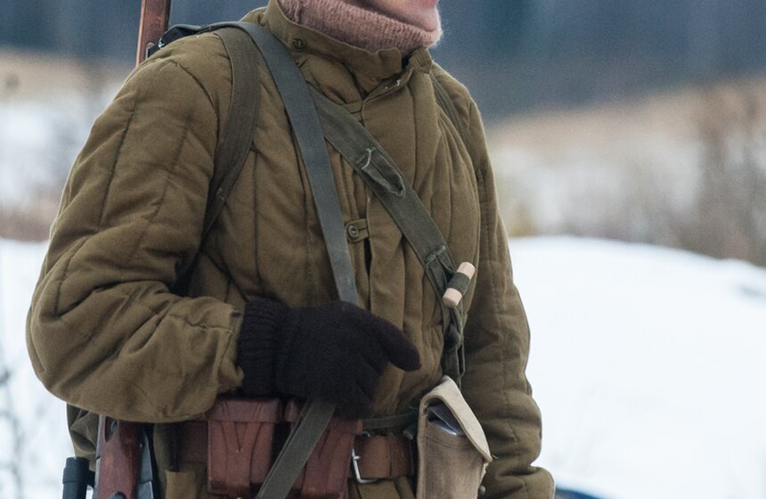 Военно-историческая реконструкция контрнаступления под Москвой 5 фото