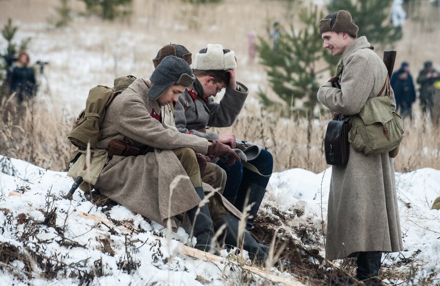 Военно-историческая реконструкция контрнаступления под Москвой 3 фото
