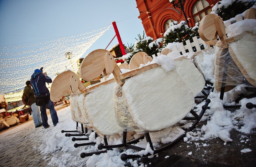 Москва готовится к открытию фестиваля "Путешествие в Рождество" 14 фото