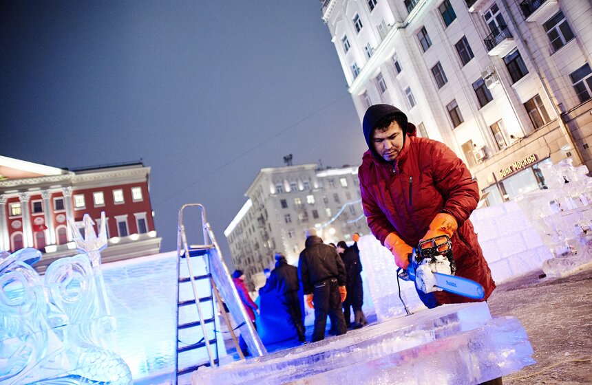 Москва готовится к открытию фестиваля "Путешествие в Рождество" 25 фото