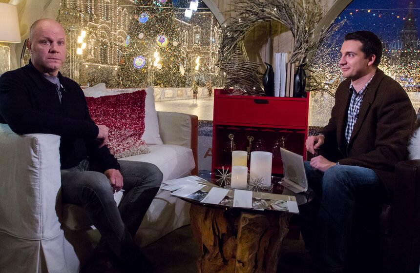 Как проходят съемки проекта "Зима на катке" 4 фото