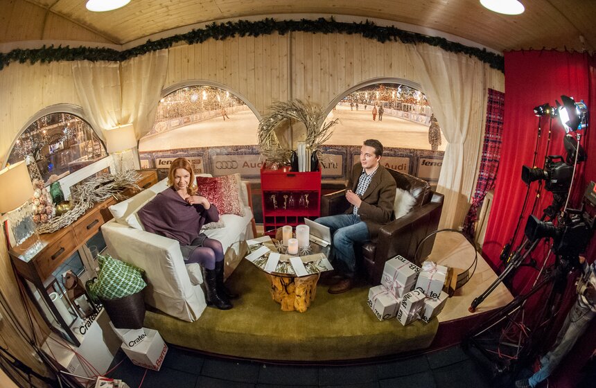 Как проходят съемки проекта "Зима на катке" 14 фото