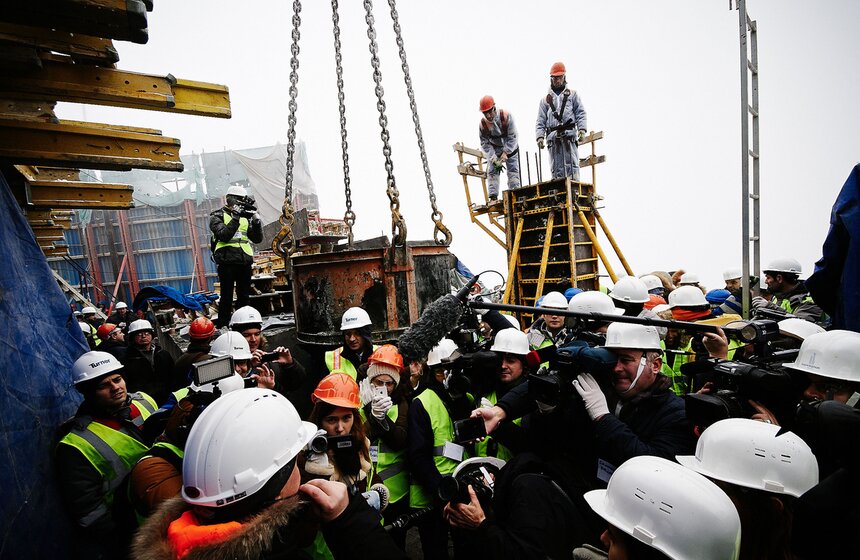 На башне "Восток" залили последний бетонный куб 12 фото