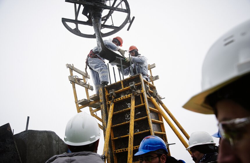 На башне "Восток" залили последний бетонный куб 11 фото