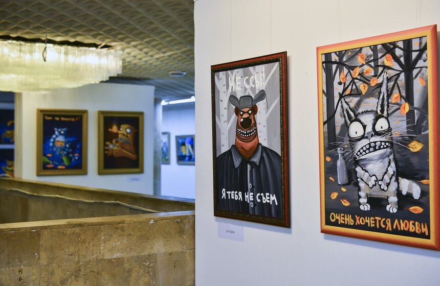 В ЦДХ открылась третья персональная выставка Васи Ложкина 5 фото