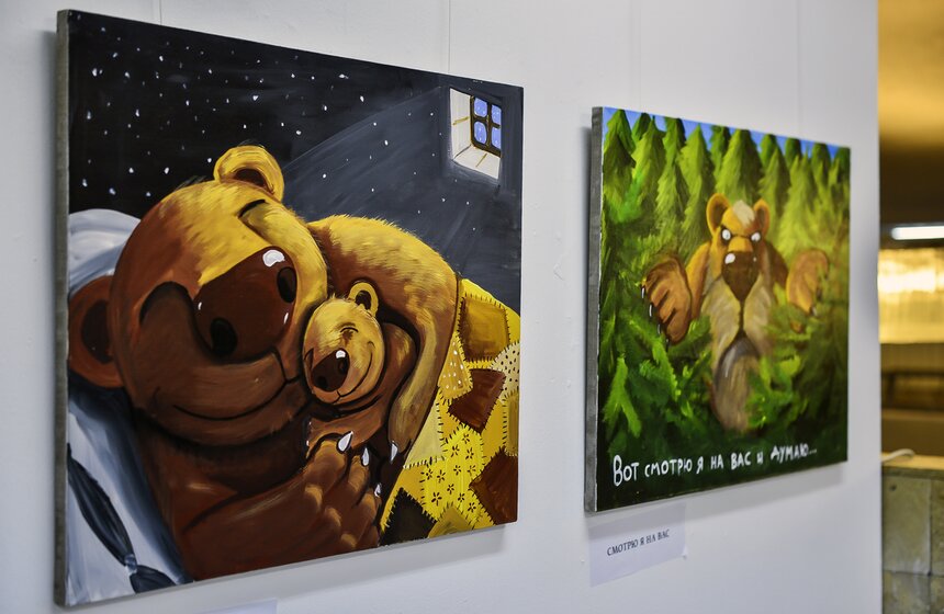 В ЦДХ открылась третья персональная выставка Васи Ложкина 7 фото