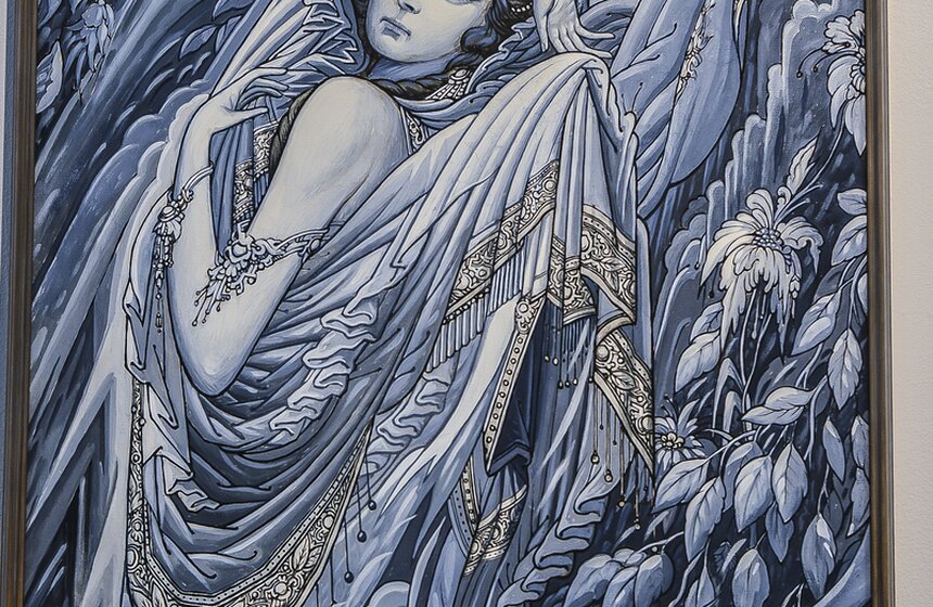 В ЦДХ открылась выставка лаковой миниатюры Палех 16 фото