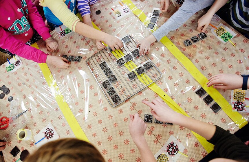 В "Городе гномов" прошли "сладкие" мастер-классы для детей 21 фото