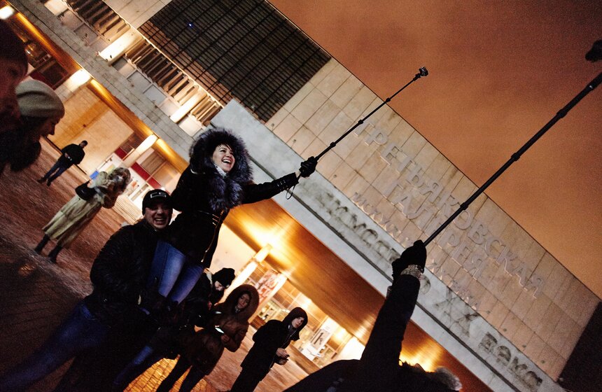 В МУЗЕОНе прошел флешмоб "Mp3 Эксперимент" 15 фото