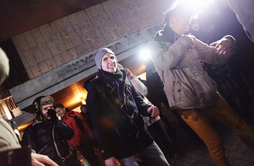 В МУЗЕОНе прошел флешмоб "Mp3 Эксперимент" 6 фото