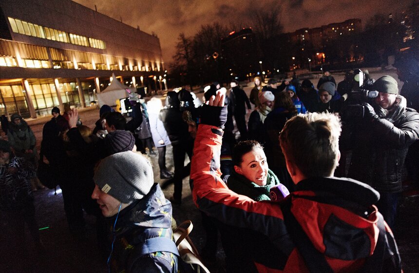 В МУЗЕОНе прошел флешмоб "Mp3 Эксперимент" 7 фото