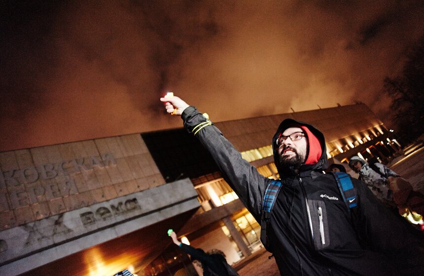 В МУЗЕОНе прошел флешмоб "Mp3 Эксперимент" 9 фото