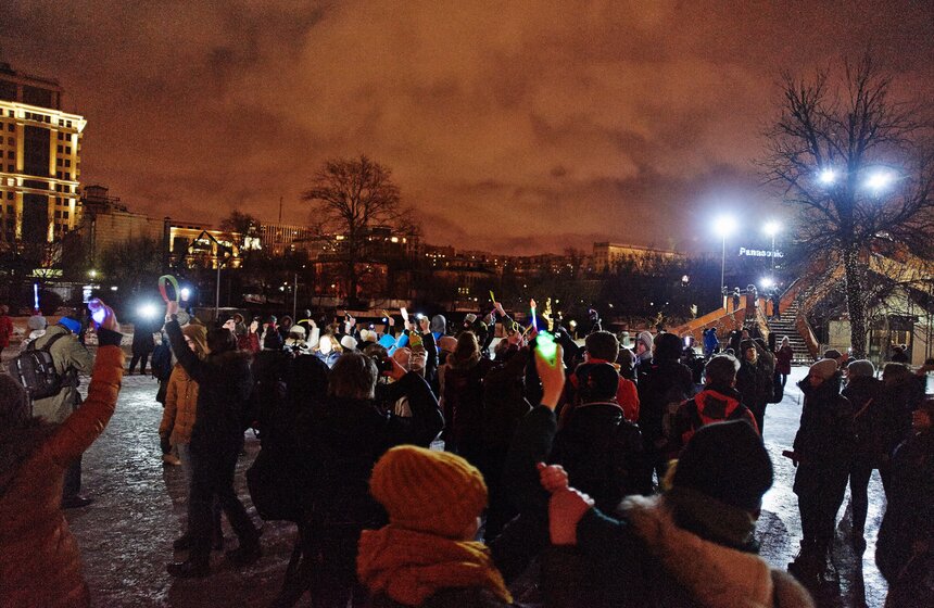 В МУЗЕОНе прошел флешмоб "Mp3 Эксперимент" 11 фото