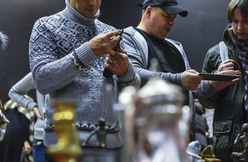 Новогодний блошиный рынок прошел в Музее Москвы 26 фото