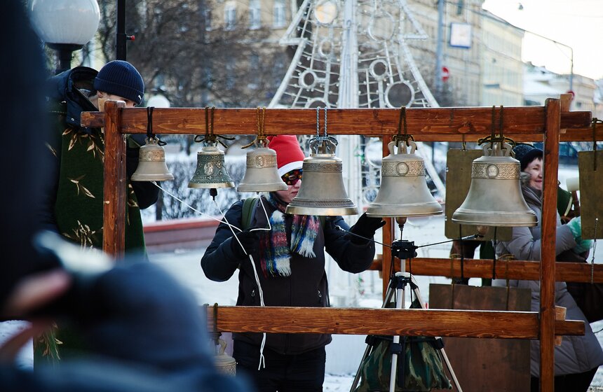 На Сретенском бульваре прошли рождественские гуляния 7 фото