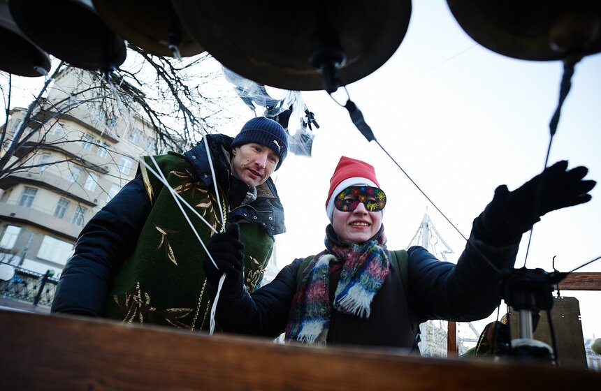 На Сретенском бульваре прошли рождественские гуляния 5 фото