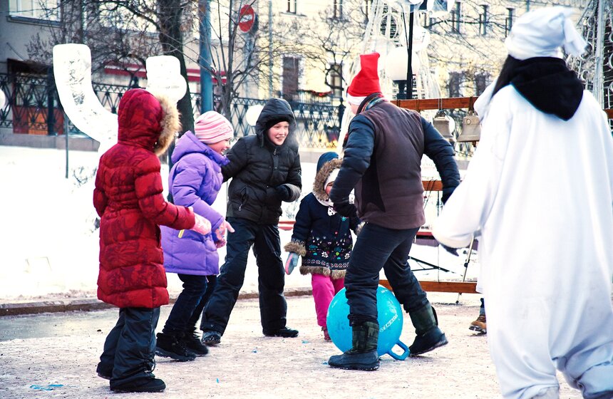На Сретенском бульваре прошли рождественские гуляния 11 фото