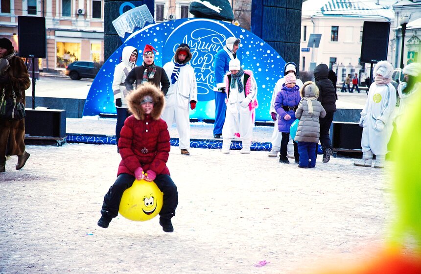 На Сретенском бульваре прошли рождественские гуляния 12 фото