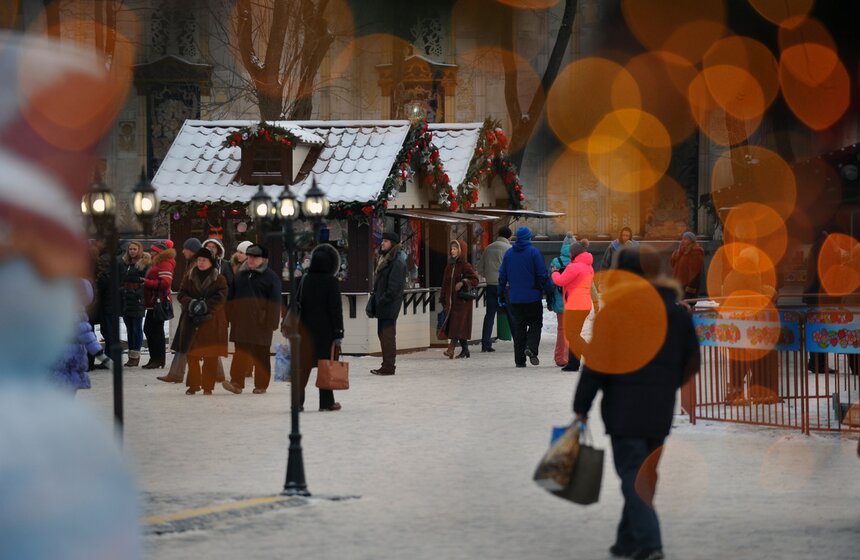 Многие москвичи провели новогодние каникулы на ВДНХ 17 фото