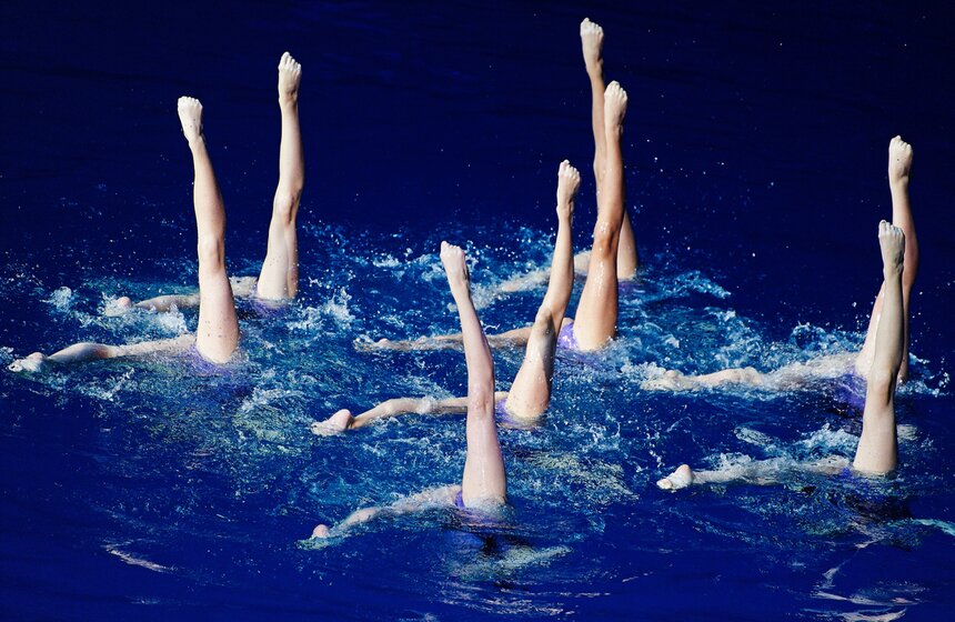 Шоу олимпийских чемпионов-синхронистов прошло в "Олимпийском" 6 фото