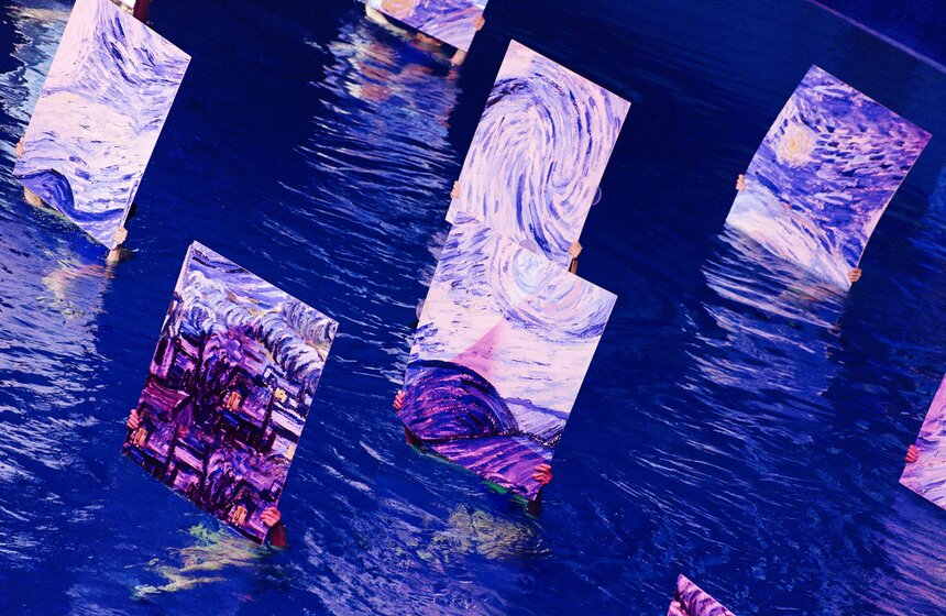 Шоу олимпийских чемпионов-синхронистов прошло в "Олимпийском" 33 фото