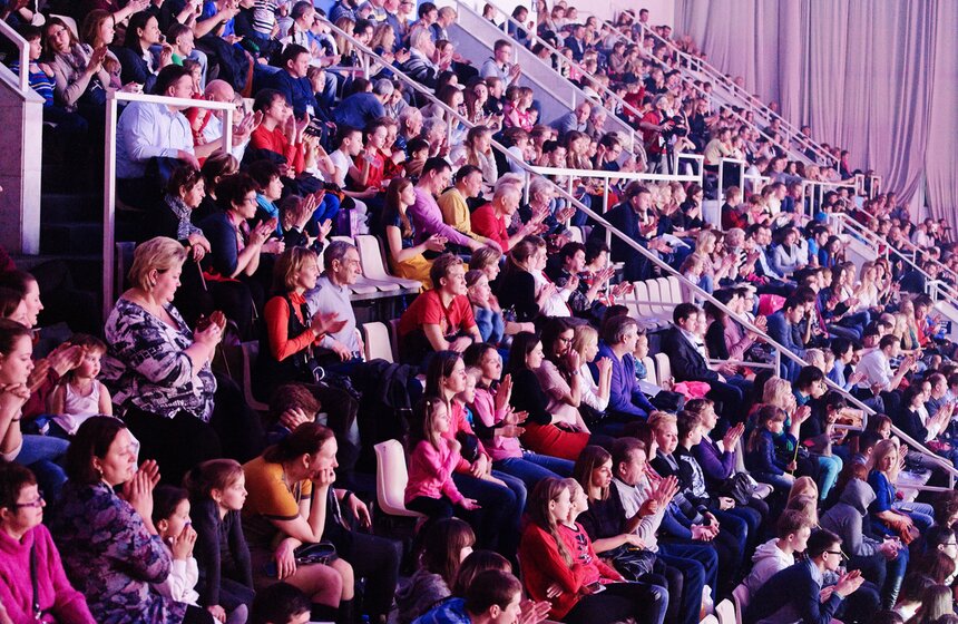 Шоу олимпийских чемпионов-синхронистов прошло в "Олимпийском" 30 фото