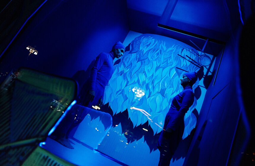 Стартовал новогодний проект "Театральные окна Метрополя" 12 фото