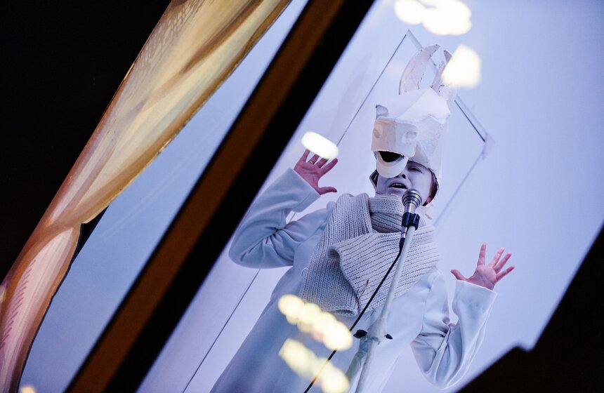 Стартовал новогодний проект "Театральные окна Метрополя" 6 фото