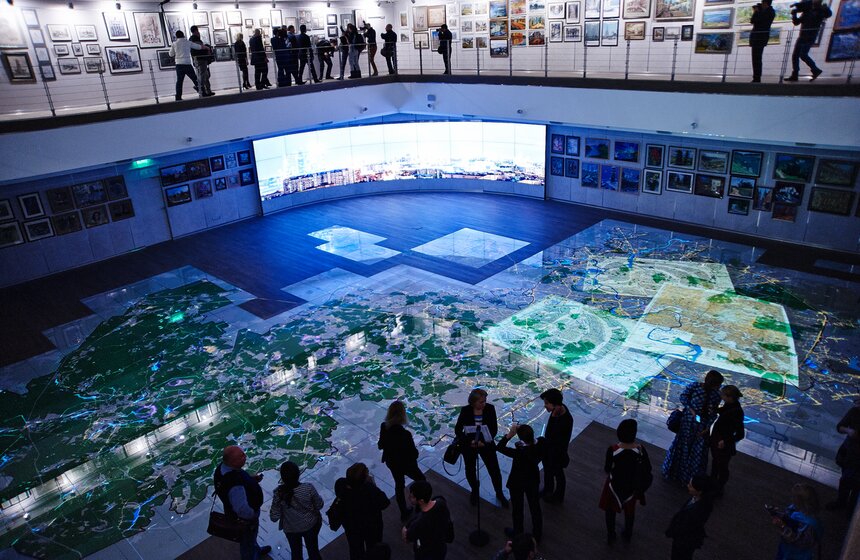 В инфоцентре Стройкомплекса открылась интерактивная карта Москвы 18 фото