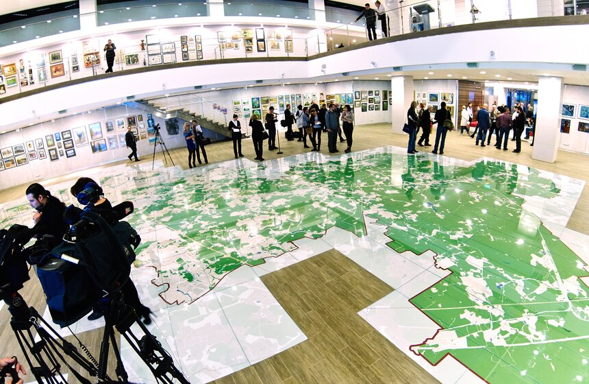 В инфоцентре Стройкомплекса открылась интерактивная карта Москвы 11 фото