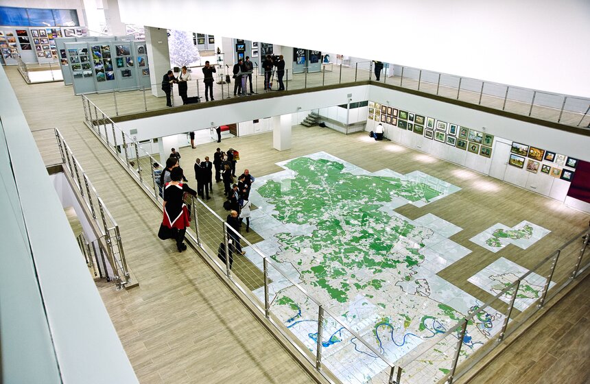 В инфоцентре Стройкомплекса открылась интерактивная карта Москвы 8 фото