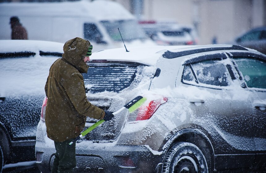 Москва под снегом: как город справляется с непогодой 19 фото