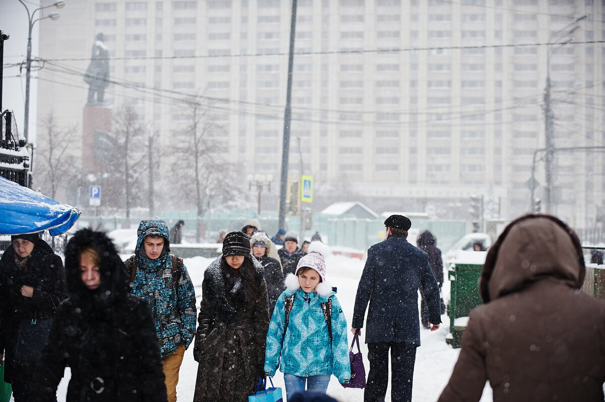 Похолодание в Москве.