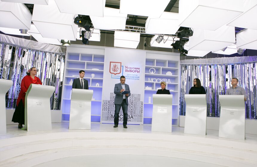 Дебаты кандидатов 18-го округа прошли на канале "Москва Доверие" 7 фото
