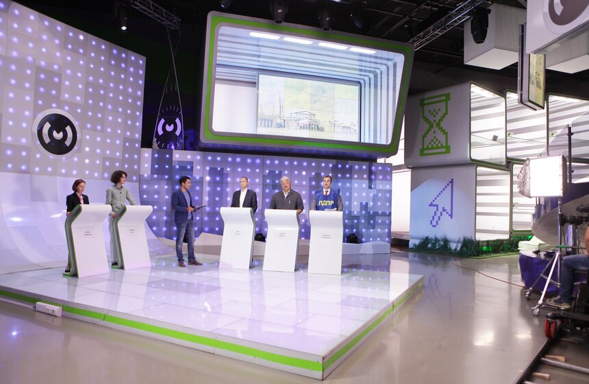 Дебаты кандидатов 5-го округа прошли на телеканале "Москва 24" 16 фото