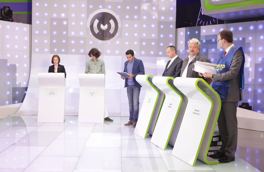 Дебаты кандидатов 5-го округа прошли на телеканале "Москва 24" 11 фото