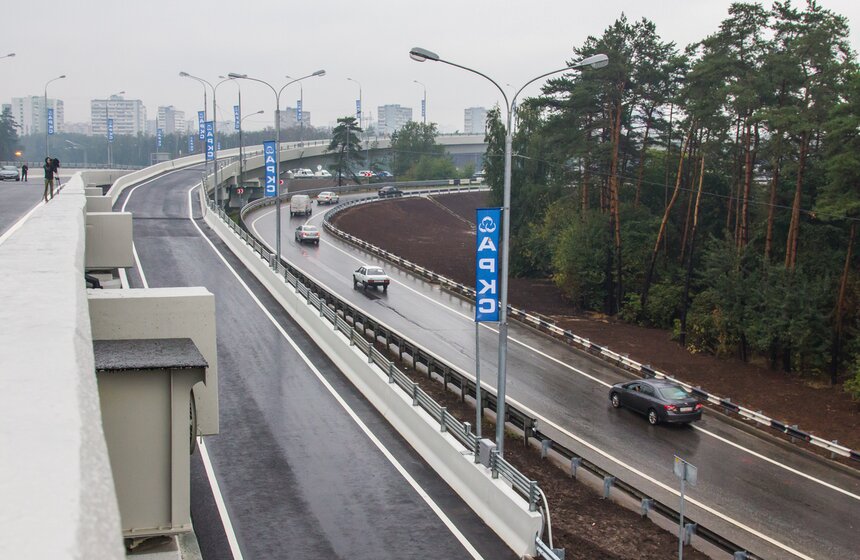 Открылось движение по развязке на пересечении МКАД и Волгоградки 4 фото