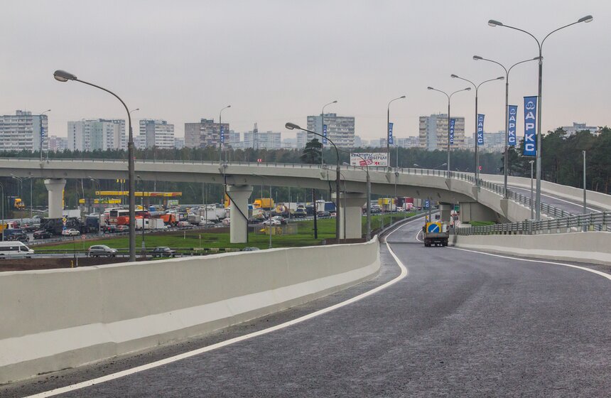 Открылось движение по развязке на пересечении МКАД и Волгоградки 10 фото