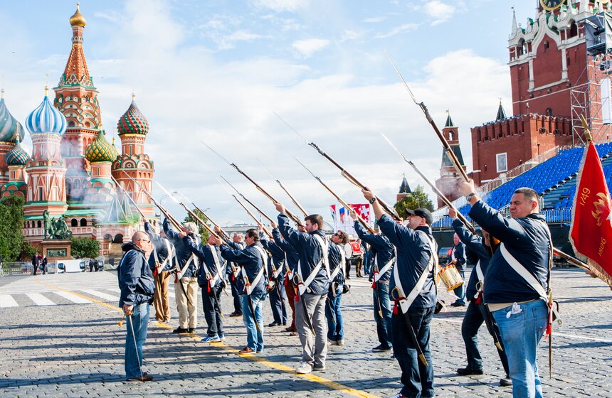 На Красной площади прошла репетиция фестиваля "Спасская башня" 8 фото