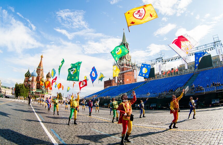 На Красной площади прошла репетиция фестиваля "Спасская башня" 6 фото