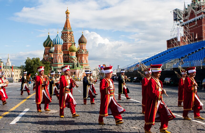 На Красной площади прошла репетиция фестиваля "Спасская башня" 5 фото