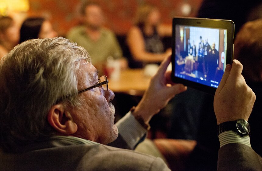 На "Винзаводе" прошел показ фильмов в честь юбилея Соловьева 12 фото