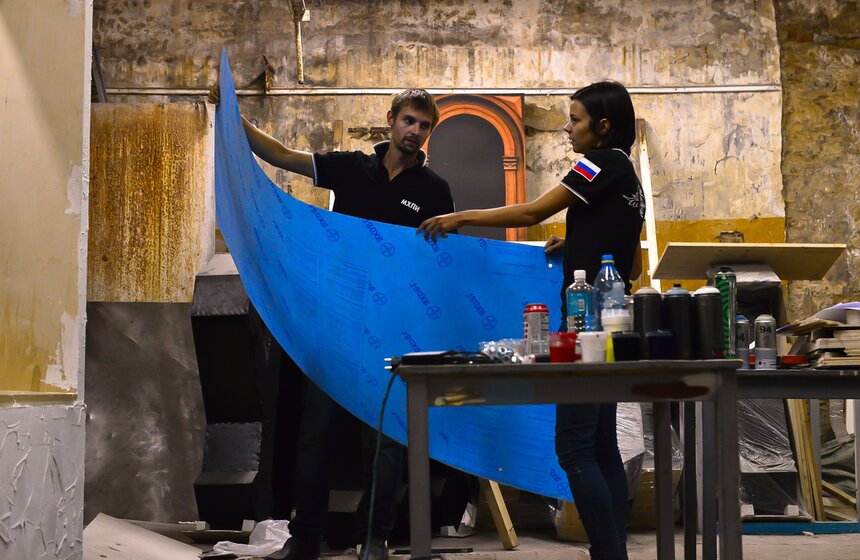 В МХПИ создали пять 3D-окон для украшения Москвы в День города 4 фото