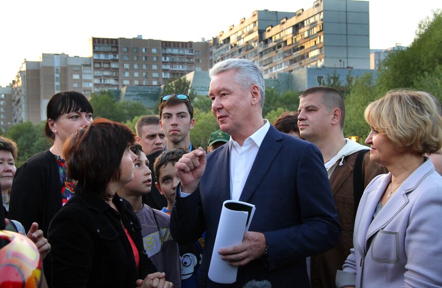 Сергей Собянин открыл благоустроенный парк в пойме реки Битца 17 фото